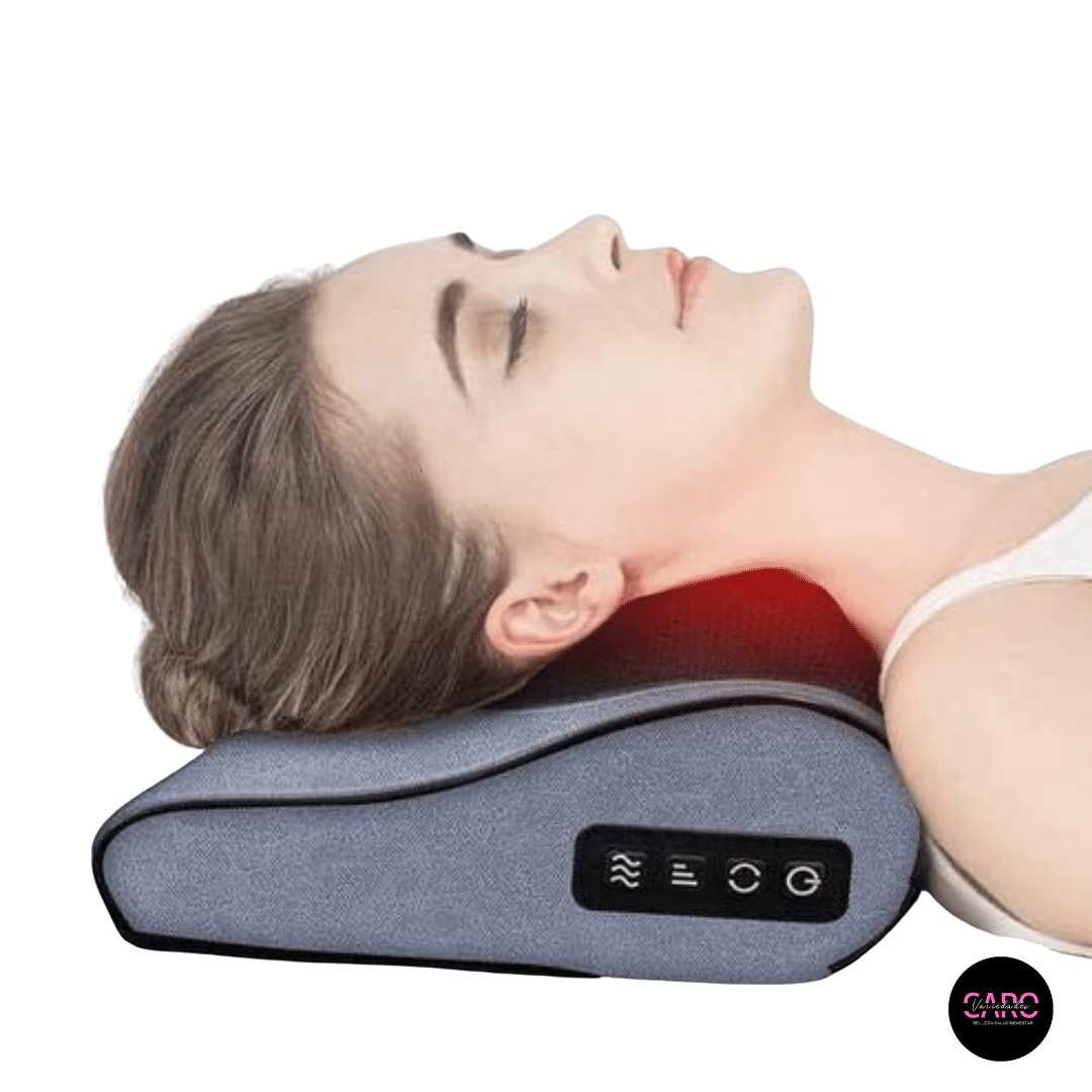 Almohada masajeadora eléctrica para el cuidado del cuello