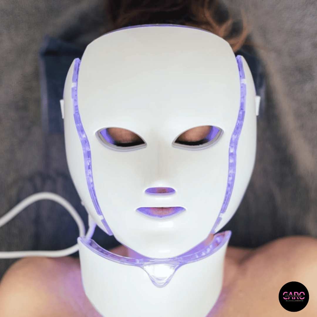 Máscara Led Terapia Facial Rejuvenecimiento Cara Y Cuello