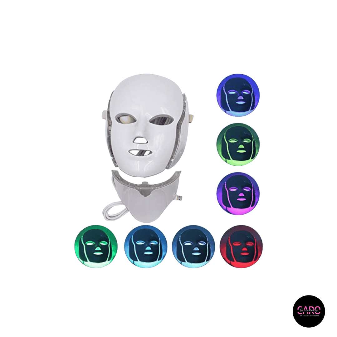 Máscara Led Terapia Facial Rejuvenecimiento Cara Y Cuello