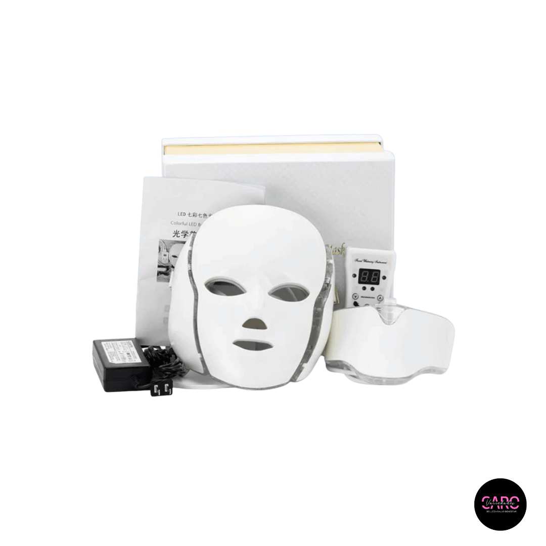 Máscara Led Terapia Facial Rejuvenecimiento Cara Y Cuello