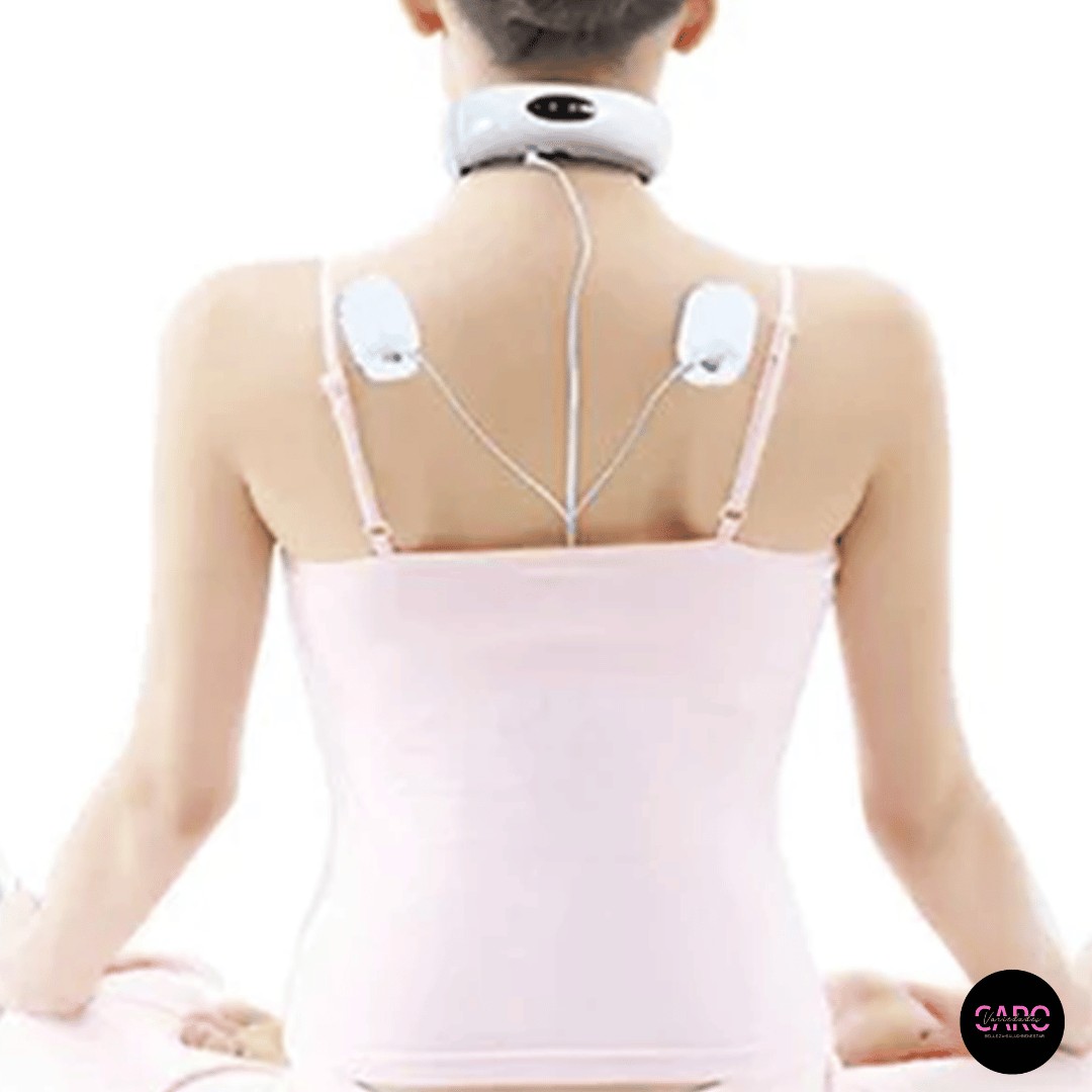 Masajeador Electrico Cuello Recargable + 2 Parches