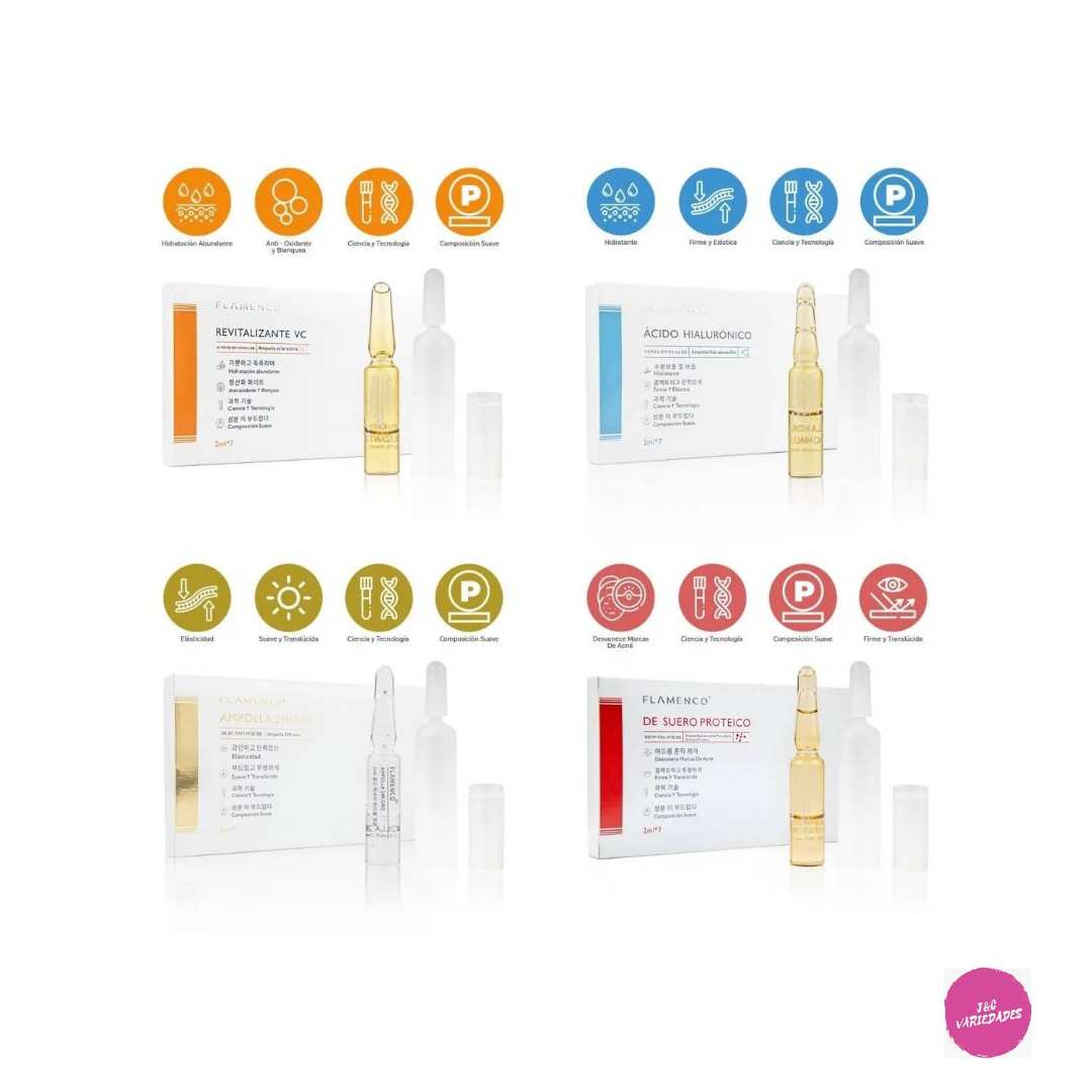 Ampollas Faciales Multiefectos Variedad Antiedad